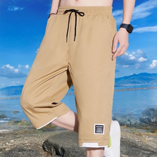 Capris กางเกงขาสั้น ลําลอง ทรงหลวม สไตล์เกาหลี เหมาะกับการเล่นกีฬา ชายหาด สําหรับผู้ชาย