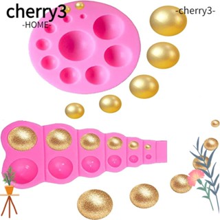 Cherry3 แม่พิมพ์ซิลิโคน รูปลูกบอล สีชมพู สําหรับทําช็อคโกแลต เค้ก ช็อคโกแลต ขนมหวาน 2 ชิ้น