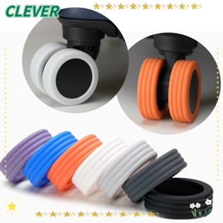 Clever ฝาครอบล้อกระเป๋าเดินทาง แบบซิลิโคน ลดการสึกหรอ 4/8 ชิ้น ต่อชุด