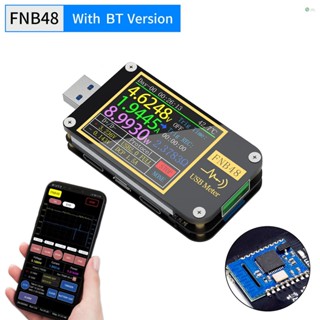 [พร้อมส่ง]FNIRSI-FNB48 เครื่องทดสอบโวลต์มิเตอร์ แอมมิเตอร์ หน้าจอ 1.77 นิ้ว ชาร์จเร็ว อเนกประสงค์ พร้อมฟังก์ชั่น BT 9 Languange