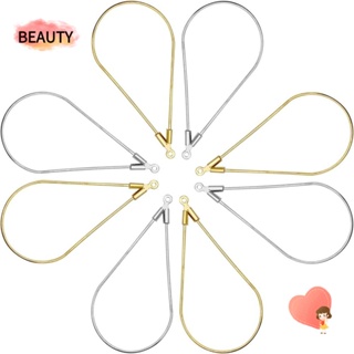 Beauty ลูกปัดทองเหลือง รูปหยดน้ํา สีเงิน สีทอง ของขวัญวันครบรอบ เครื่องประดับต่างหู สร้อยคอ เครื่องประดับ