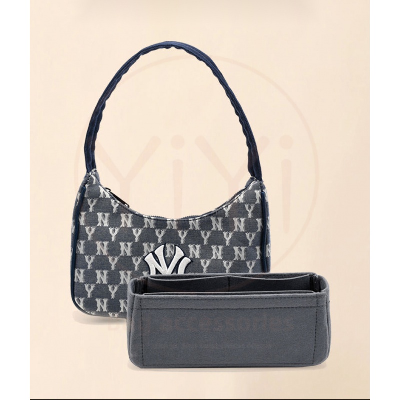 yiyi-กระเป๋าจัดระเบียบ-สําหรับใส่เครื่องสําอาง-mlb-monogram-ny-hobo-bag