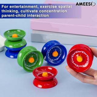 Ameesi โยโย่ตอบสนอง พลาสติก หลากสี พร้อมสายสะท้อนกลับอัตโนมัติ ของเล่นสําหรับเด็ก ผู้เริ่มต้น