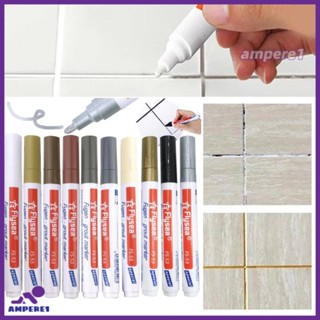 ปากกามาร์คเกอร์กระเบื้องกันน้ำ Beauty Seaming Pen / กระเบื้องพื้นห้องน้ำ Wall Seam Pens / Home Tile Gaps Decontamination Seam Repair Tools -AME1