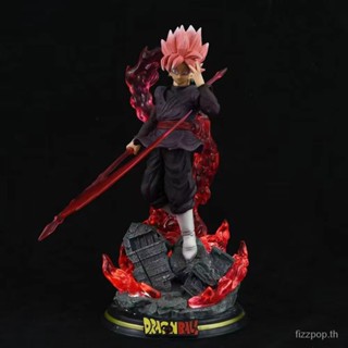 Dragon Ball Super Saiyan Peach Red Wukong hand-made model glowing anime peripheral secondary gift AXNR