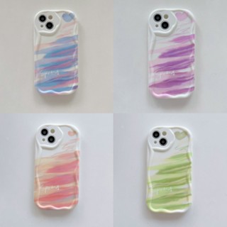 เคส Samsung A14 A13 A12 M12 A11 M11 A04 A04S A03 A03S A02 A02S A71 A54 A53 4G 5G 3D Relief Frame Colorful Cloud Soft Case