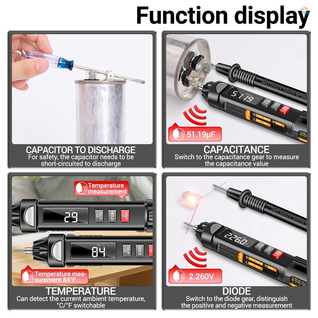 fash-aneng-a3009-มัลติมิเตอร์ปากกา-ขนาดเล็ก-พร้อมเสียงออกอากาศ-6000-โวลต์มิเตอร์-va-ย้อนกลับ-หน้าจอ-lcd-ไฟฉาย-ncv-ทดสอบแรงดันไฟฟ้า-ความจุ-เปิด-ปิด
