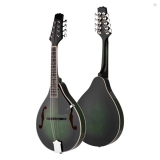 Audioworld Mandolin เครื่องดนตรีฟิงเกอร์บอร์ดไม้เบสวูด 8 สาย ปรับได้ พร้อมกระเป๋าจัดเก็บ สําหรับผู้เริ่มต้น