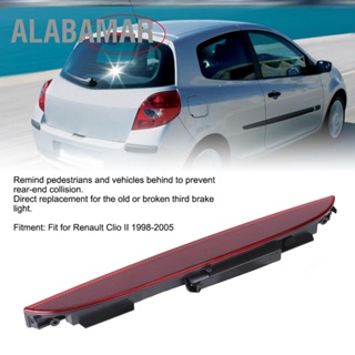 ALABAMAR ไฟเบรกดวงที่ 3 ระดับสูง 7700410753 สีแดงเหมาะสำหรับ Renault Clio II 1998-2005