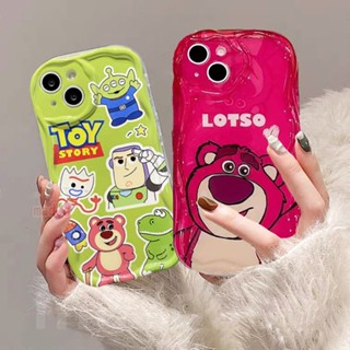 Soft Casing Samsung Galaxy S23 Ultra S22 Plus S21 S20 FE 5G A11 A50 A30S A50S A10S A20S A20 A30 A31 A51 A71 4G A21S A02S A03S M11 Cream Edge Fine Hole Cute Cartoon Strawberry Bear TOY Story Alien Buzz Lightyear Airbag Shockproof Phone Case 1NY 10