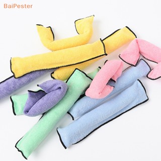 [BaiPester] 6 ชิ้น ที่ม้วนผม ไม่ใช้ความร้อน ฟองน้ํานุ่ม ม้วนผม ลูกกลิ้งโฟม งอ บิด ม้วนผม ผ้าขนหนู ผ้า Diy จัดแต่งทรงผม เครื่องมือทําผม