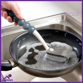 แปรงทำความสะอาดขวดด้ามยาวถ้วยจานหม้อแปรงขัดพื้นด้านล่าง-AME1