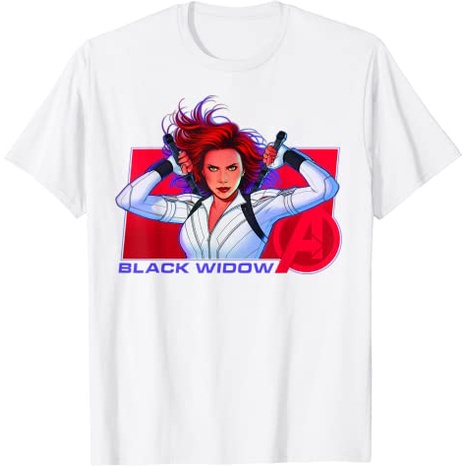 baju-kaos-เสื้อยืดแขนสั้น-ผ้าฝ้าย-100-พิมพ์ลาย-marvel-black-widow-purple-hue-portrait-แฟชั่น-สําหรับผู้ชาย-และผู้หญิง