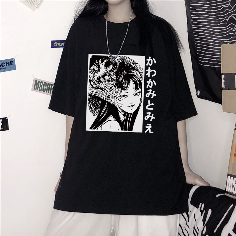 เสื้อยืด-พิมพ์ลายการ์ตูนสยองขวัญ-junji-ito-tomie-shintaro-kago-สไตล์ญี่ปุ่น