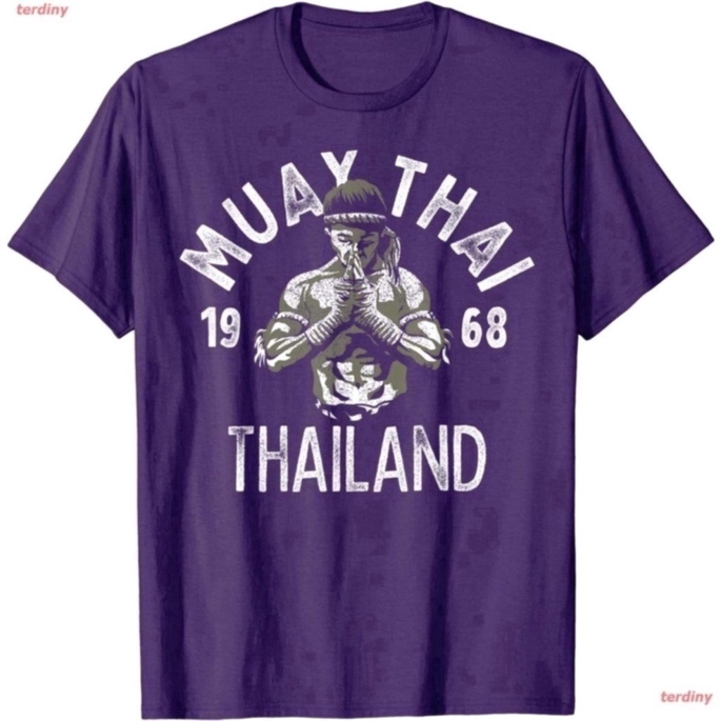 เสื้อเชิ้ตแขนสั้น-เสื้อยืดแขนสั้น-เสื้อไม่ต้องรีด-เสื้อยืดผ้านิ่ม-เสื้อยืดผู้ชายและผู้หญิง-muay-thai-thailand-vintage-ti