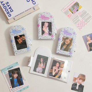 อัลบั้มรูปภาพ PVC สไตล์เกาหลี 3 นิ้ว 40 ช่อง สําหรับใส่โฟโต้การ์ด ไอดอล