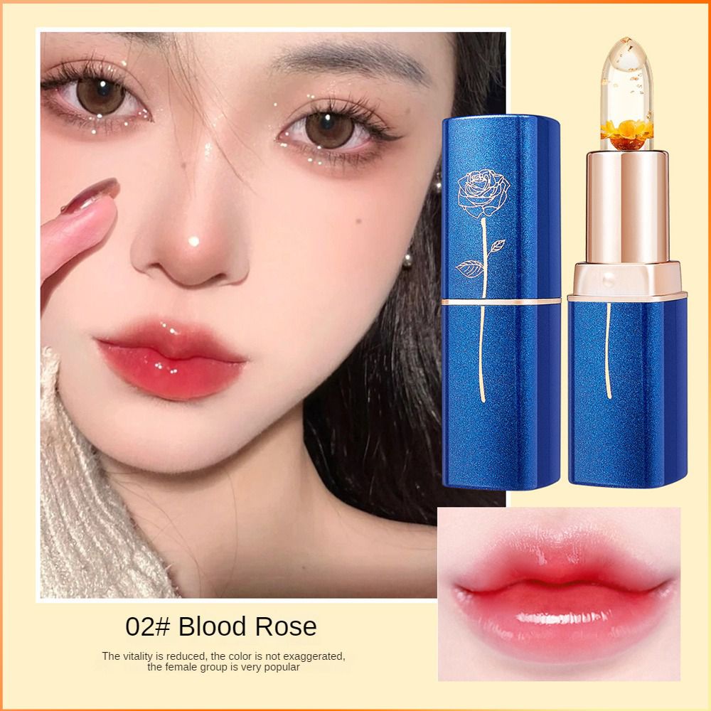 lessxcoco-moisturizing-temperature-changes-lip-glaze-คริสตัลใสดอกไม้-moisturizing-waterproof-lip-cosmetics-fe