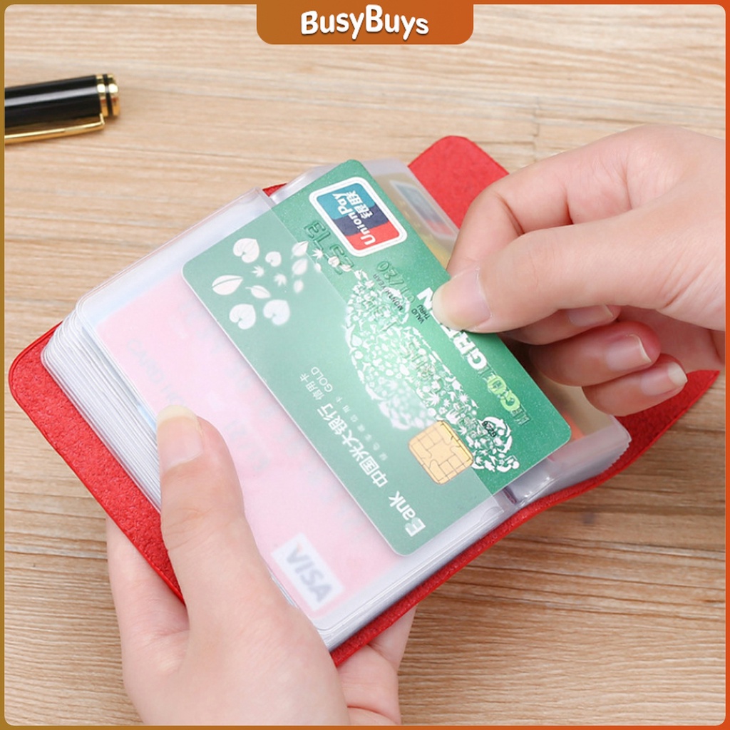 b-b-กระเป๋าหนัง-pu-ใส่จัดเก็บบัตร-24-ช่อง-กระเป๋าใส่บัตรแฟชั่นสำหรับผู้หญิง-สีต่างๆ-พร้อมส่ง-กระเป๋า-ladies-card-holder