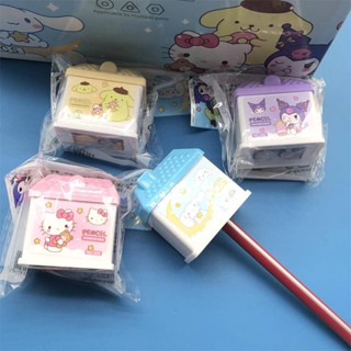 เครื่องเขียน กบเหลาดินสอ ลายการ์ตูน Sanrio Mymelody Kuromi Cinnamoroll Pom Pom Purin Kawaii น่ารัก ของขวัญวันคริสต์มาส ฮาโลวีน สําหรับเด็กนักเรียนอนุบาล