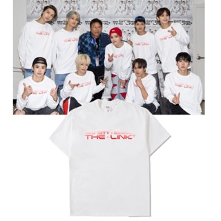 เสื้อเชิ้ตแขนสั้น พิมพ์ลาย NCT 127 the link สีแดง ไล่โทนสี