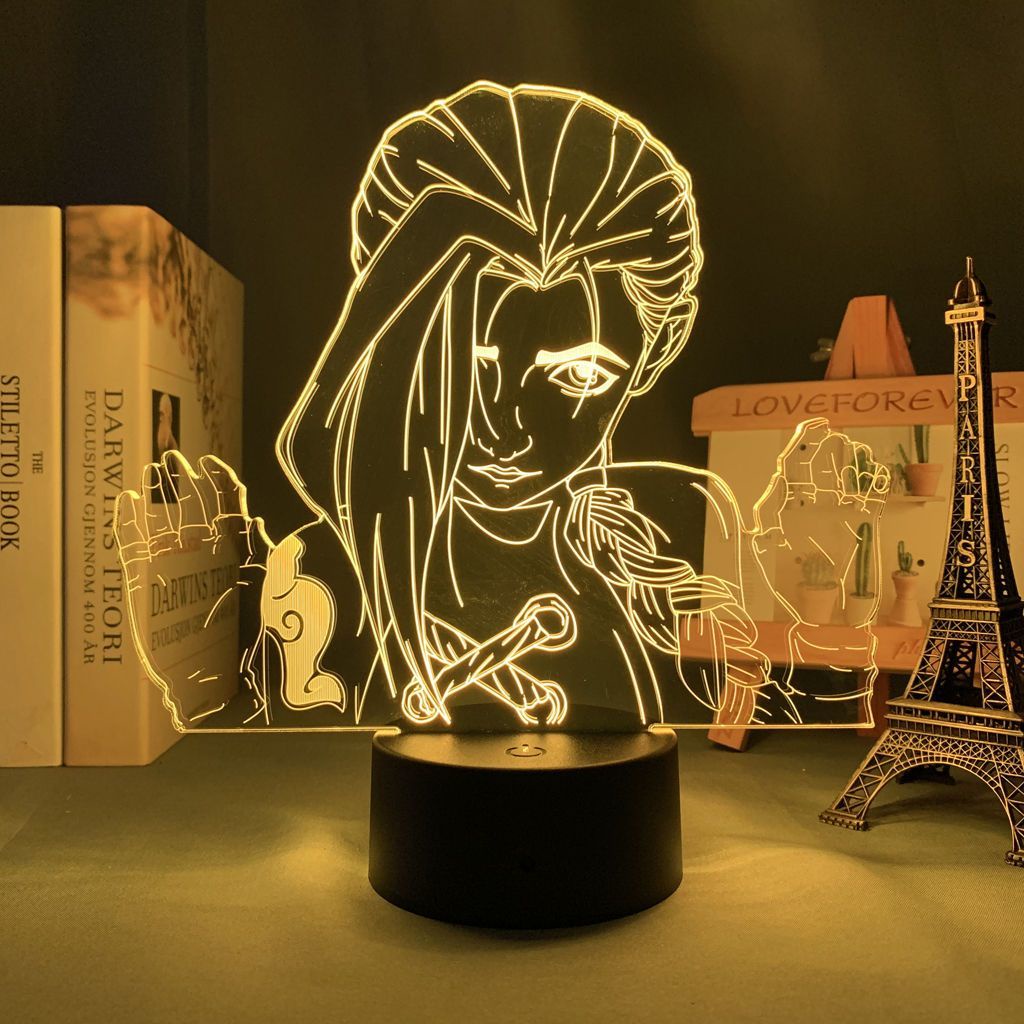 โคมไฟตั้งโต๊ะ ลาย Arcane League of Legends Night Light Jinx เปลี่ยนสี ...