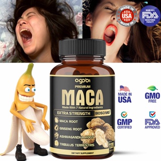 Maca Root Powder Capsule - อาหารเสริมสำหรับผู้ชายและผู้หญิงสมรรถภาพทางกายและอารมณ์ - มังสวิรัติ