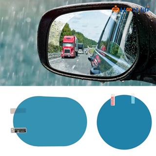 2 ชิ้น / ชุด คุณภาพสูง ทนทาน PET กันน้ํา HD ใส รถ ฟิล์มป้องกันหมอก / สากล รถยนต์ กระจกมองหลัง สติกเกอร์กันฝน
