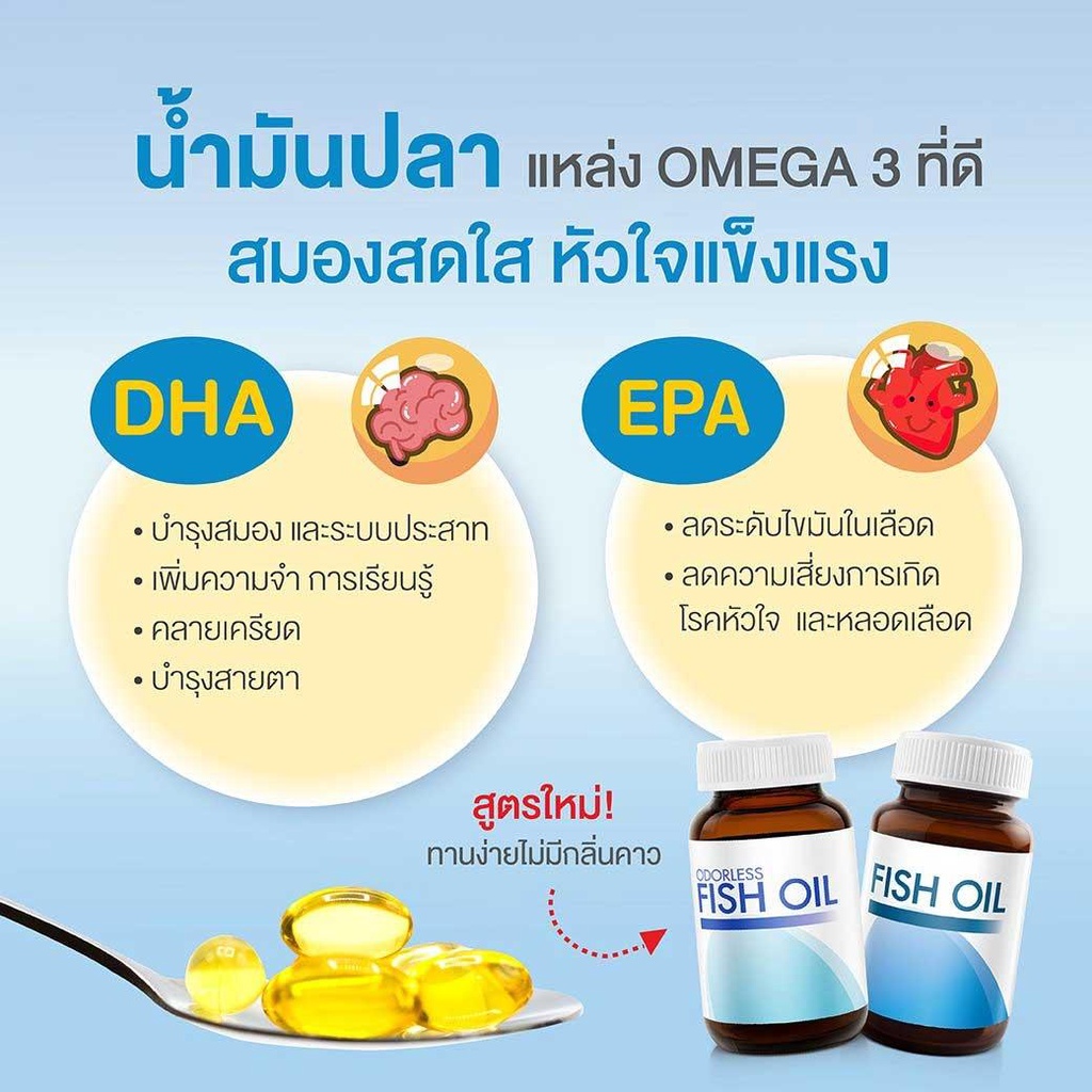 vistra-odorless-fish-oil-1000-mg-วิสทร้า-น้ำมันปลา-สูตรรับประทานง่าย-ไม่มีกลิ่นคาว-ขนาด-45-เม็ด