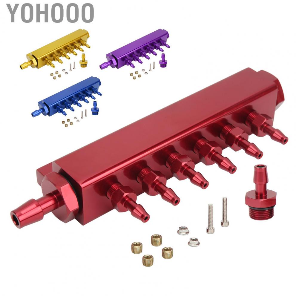 Yohooo Vacuum Manifold Kit 6 Port Vacuum Manifold Kit 1/8NPT Fittings
