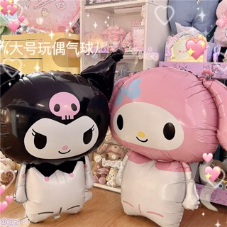 SANRIO ลูกโป่ง รูปการ์ตูนอนิเมะ Kuromi My Melody Cinnamoroll น่ารัก พร็อพถ่ายรูป สําหรับตกแต่งปาร์ตี้วันเกิด