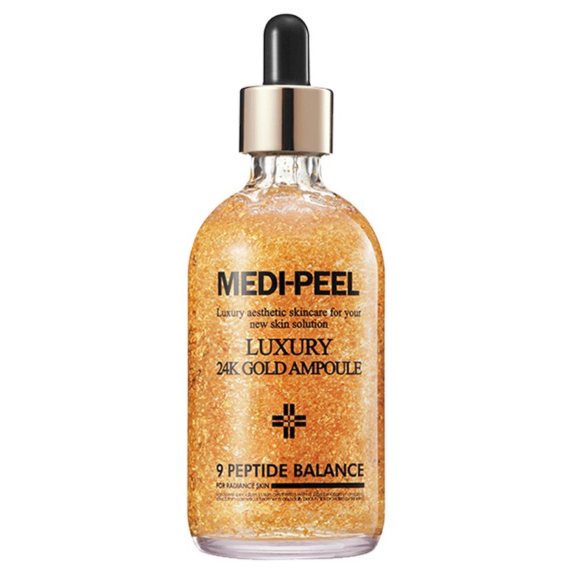 medi-peel-luxury-24k-gold-ampoule-100ml-แอมพลูผสมทองคำ24k-เพื่อผิวหน้ากระชับ-ฝ้ากระจางลง-เนียบใส-ขายดีในเกาหลี