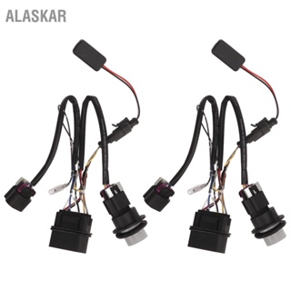 ALASKAR 2PCS ไฟหน้าสายไฟเปลี่ยนกันกระแทกแบบยืดหยุ่นสำหรับ Dodge Ram 1500 2500 3500