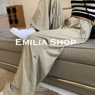 EMILIA SHOP กางเกงขายาว กางเกงเอวสูง ผู้หญิงสไตล์เกาหลี เสื้อผ้าแฟชั่นผู้หญิง y2k 2023 ใหม่ A20M06X 0529