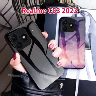 เคสโทรศัพท์มือถือกระจกนิรภัย แบบแข็ง กันกระแทก สําหรับ Realme C53 2023 C53 C55 C33 C35 C 53 53C REALMEC53 4G 5G 2023