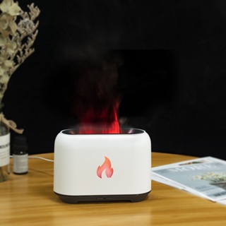 Air Humidifier Aroma Diffuser 🔥Flame🔥 เครื่องเพิ่มความชื้นในอากาศ ไฟ LED Aroma Lamp Aromatherapy Ultrasonic aroma