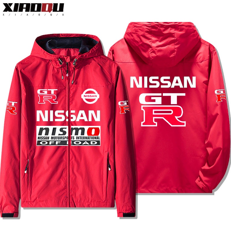 NISSAN GTR car club custom jacket R32 R33 R35 outdoor racing hooded ...