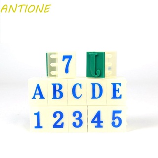 Antione แสตมป์ตัวเลข ลายตัวอักษร และตัวเลข แฮนด์เมด ทนทาน สําหรับตกแต่งสมุดภาพ Diy 1 ชุด