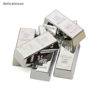 Delicatesun อิฐเงินปลอม บาร์โจรสลัด สมบัติเทียม ปาร์ตี้ อิฐจําลอง ของเล่นภาพยนตร์ พร็อพประตู หยุด ดี