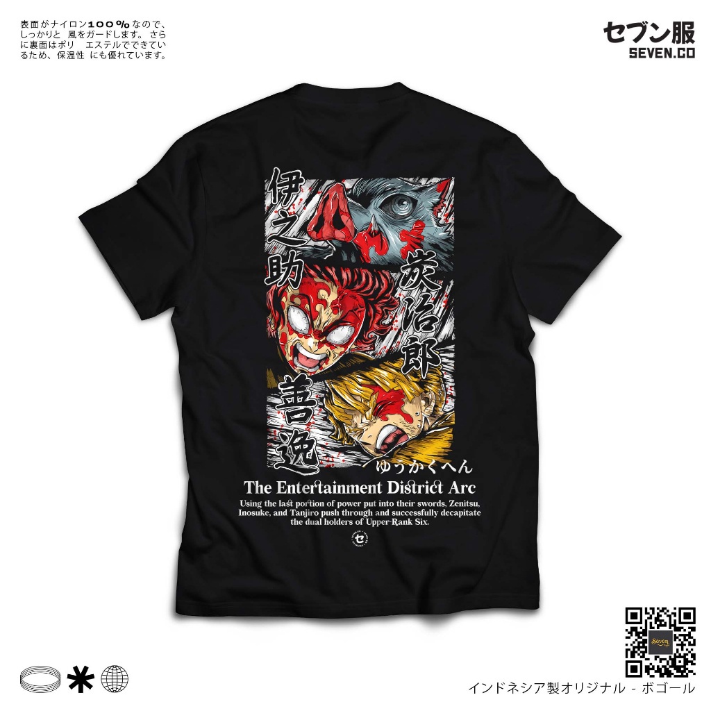 s-5xl-เสื้อยืดแขนสั้นseven-co-เสื้อยืดผ้าฝ้าย-พิมพ์ลายอนิเมะ-demon-slayer-ent-arc-tanjiro-zenitsu-inosuke-combed-20s-ส