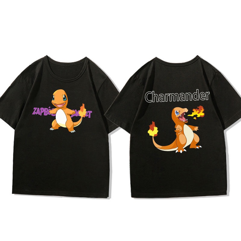 hot-เสื้อยืดแขนสั้นจากการ์ตูนเรื่อง-pokemon-amp-charmander-และ-miao-frog-seed-เหมาะสำหรับสวมใส่-ฤดูร้อน-ใหม่