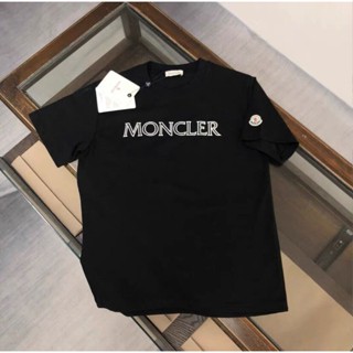 Monc ใหม่ เสื้อยืดลําลอง แขนสั้น คอกลม พิมพ์ลายตัวอักษร แฟชั่นฤดูร้อน สําหรับผู้ชาย และผู้หญิง