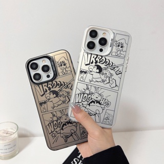 เคสโทรศัพท์มือถือ กันกระแทก ลายการ์ตูนชินจัง สําหรับ iphone 11 13 14 pro max 12 14 13 pro max 12 pro max 11 pro max 13 pro 14pro 14plus