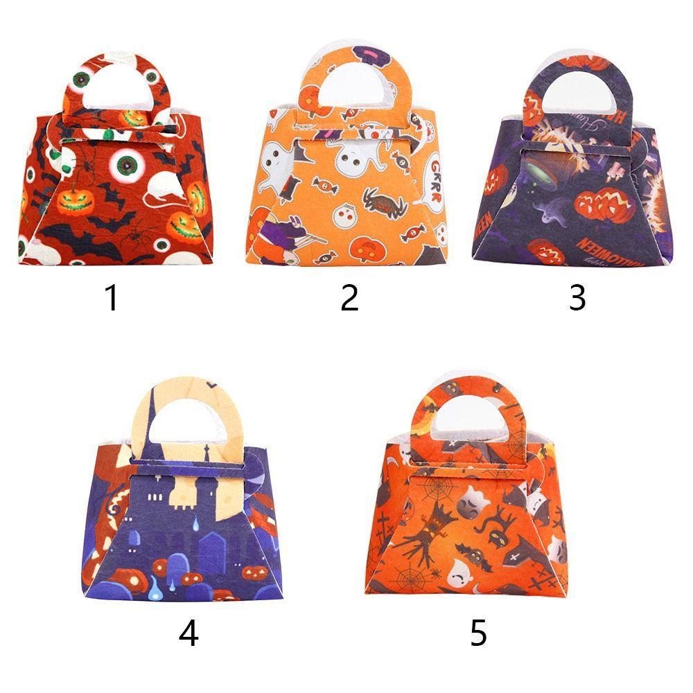 cherry3-ถุงขนม-ถุงของขวัญ-ผ้าสักหลาด-ลายฟักทอง-ค้างคาว-แฮนด์เมด-พับได้-คุณภาพสูง-สําหรับฮาโลวีน