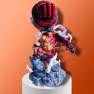 [New product in stock] One piece four-gear Luffy Super wish three-gear hand-made statue ornaments big fist Luffy gift QTSN