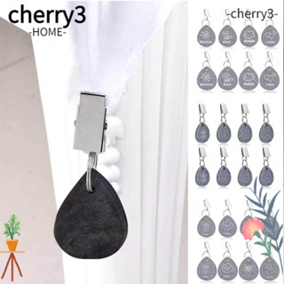 Cherry3 คลิปหนีบผ้าปูโต๊ะ แบบโลหะ รูปหยดน้ํา สําหรับร้านอาหาร