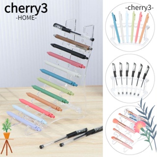 Cherry3 ชั้นวางปากกาลูกลื่น แปรงแต่งหน้า อะคริลิค 6 12 ช่อง