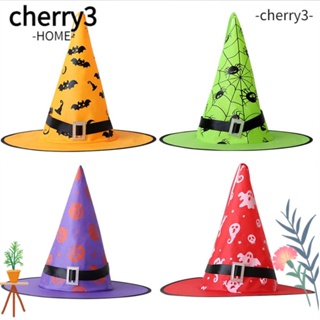 Cherry3 หมวกแม่มด แม่มด พร้อมไฟ LED สร้างสรรค์ สําหรับแขวนตกแต่งบ้าน วันฮาโลวีน