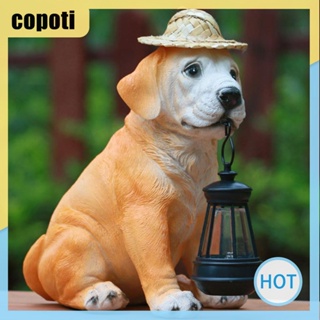 Copoti โคมไฟเรซิ่น รูปปั้นสัตว์น่ารัก พลังงานแสงอาทิตย์ สําหรับตกแต่งบ้าน สวน