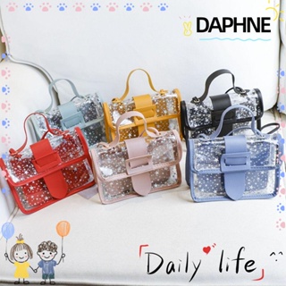 Daphne กระเป๋าสะพายไหล่ กระเป๋าถือ แฟชั่นสําหรับสตรี ลายดาวน่ารัก ทรงโท้ท