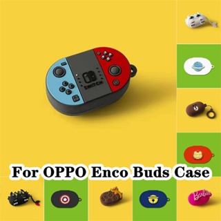 【จัดส่งรวดเร็ว】เคสหูฟัง แบบนิ่ม ลายการ์ตูนมังกรดํา สําหรับ OPPO Enco Buds